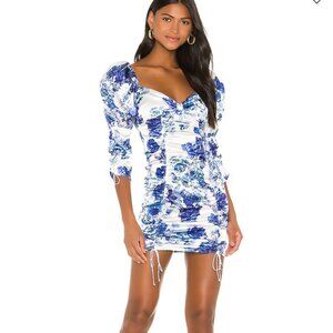For Love and Lemons Hyacinth Drawstring Mini Dress NWT Size S